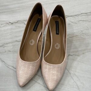 Cream Textured Women's Shoes